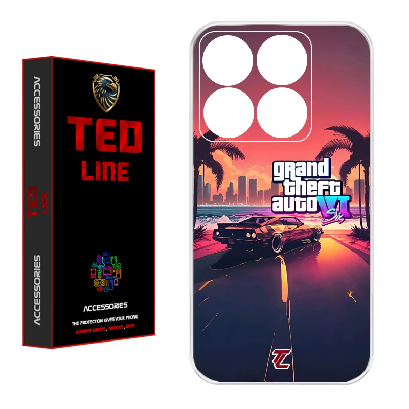 کاور تدلاین طرح جی تی ای 6 کد 1189 مناسب برای گوشی موبایل شیائومی Mi 14T / 14T Pro