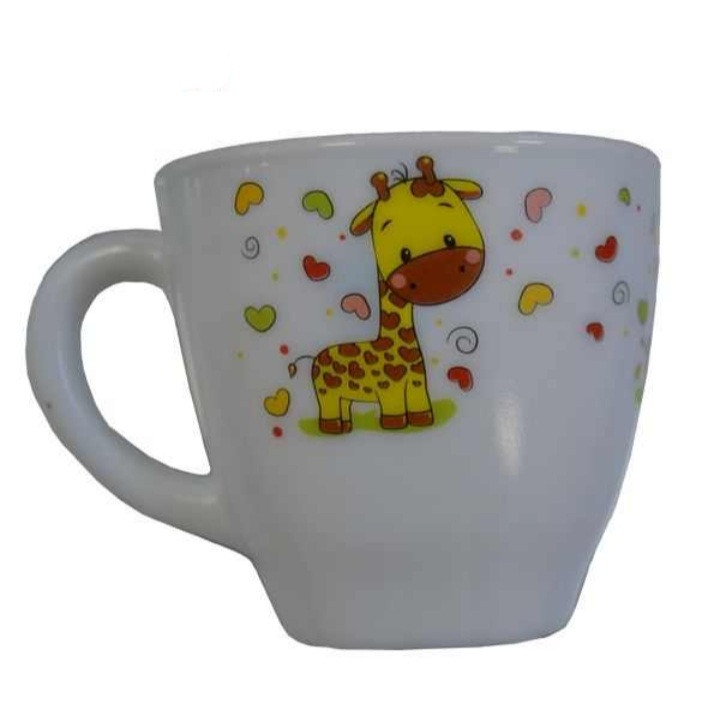 ظرف غذا 5 تکه کودک پارس اوپال طرح زرافه کد 60