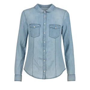 شومیز آستین بلند یقه برگردان زنانه کد 1102