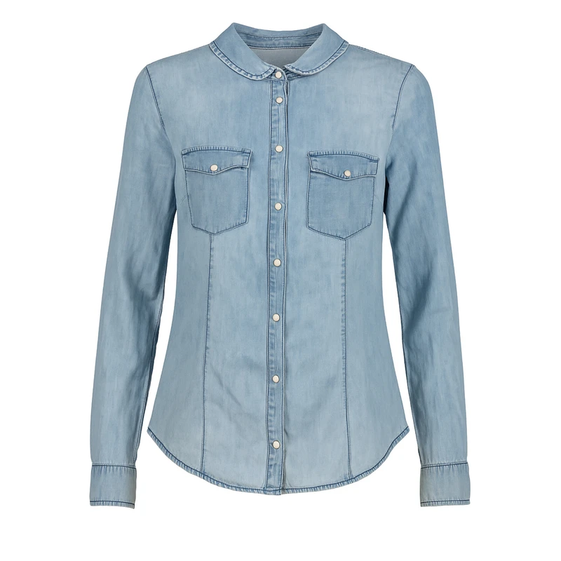 شومیز آستین بلند یقه برگردان زنانه کد 1102