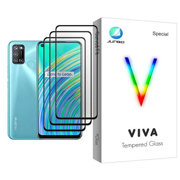 محافظ صفحه نمایش جانبو مدل Viva Glass MIX003 مناسب برای گوشی موبایل ریلمی C17 بسته سه عددی
