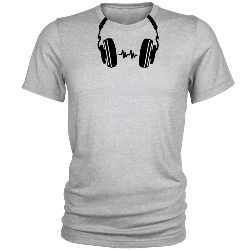 تیشرت آستین کوتاه مردانه مدل هدفون S29