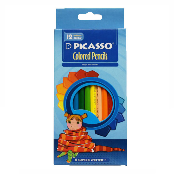 مداد رنگی 12 رنگ پیکاسو مدل SDX