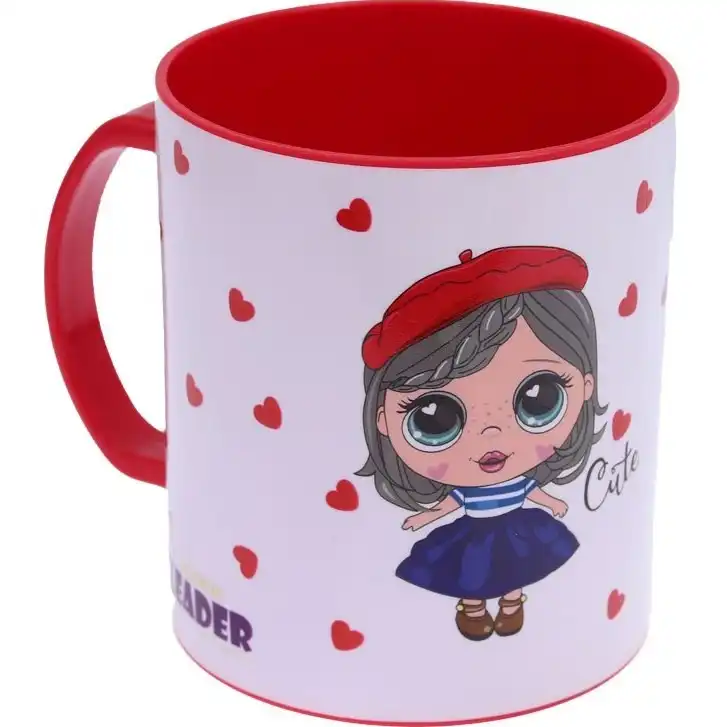 لیوان کودک طرح دختر قلبی کد 8866