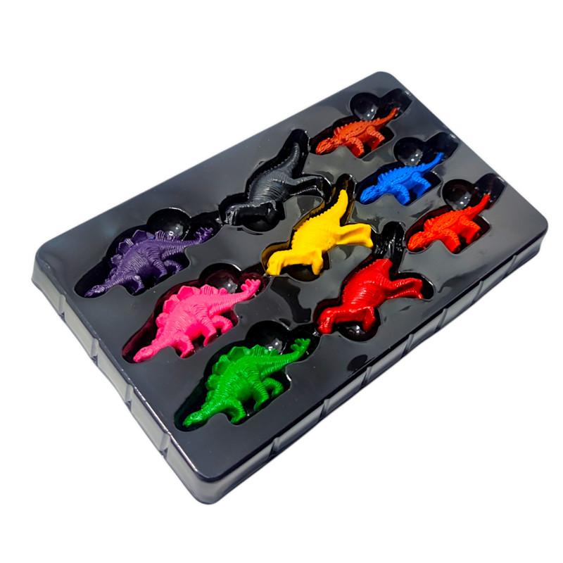 پاستل روغنی مدل جادویی سنگی طرح دایناسور کد 2921 بسته 9 عددی