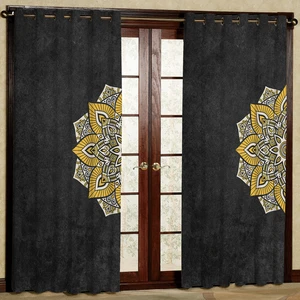 پرده مدل مخمل پانچی کد 4029 سایز 140x280 سانتی متر