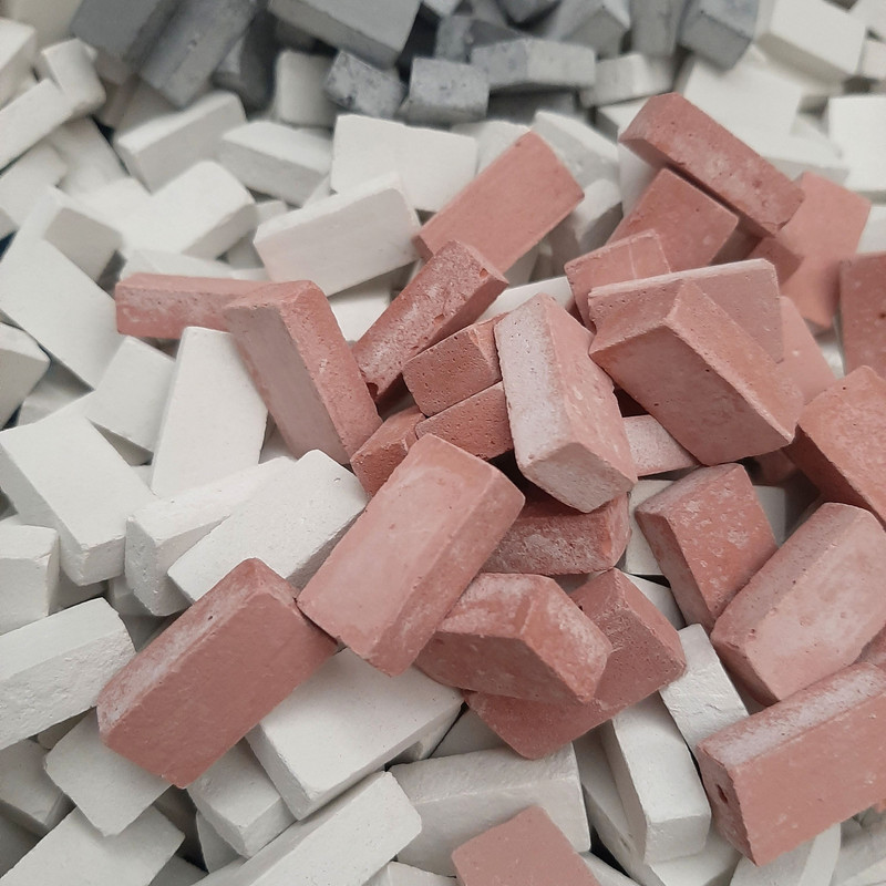 ساختنی مدل آجر مینیاتوری کد Cube 200 بسته 200 عددی