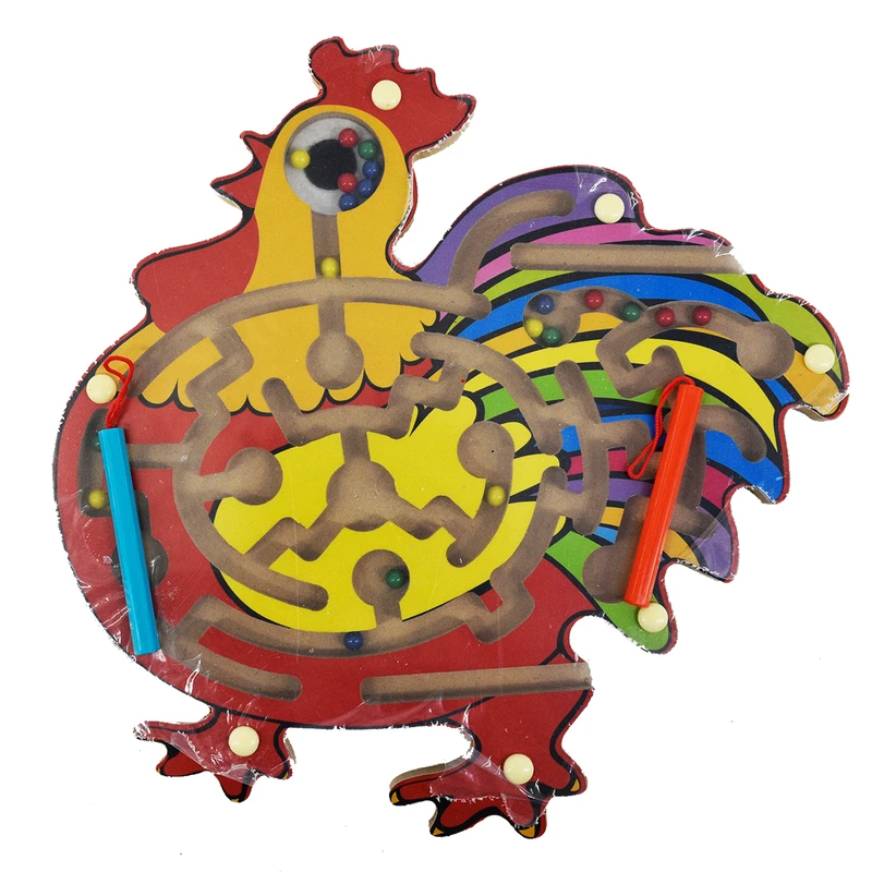 بازی آموزشی ماز و گوی طرح خروس