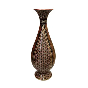 گلدان خاتم کاری مسی مدل 709