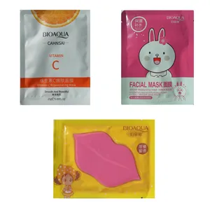 ماسک صورت بایو آکوا مدل 001 وزن 30 گرم مجموعه 2 عددی به همراه ماسک لب کد 01 وزن 8 گرم