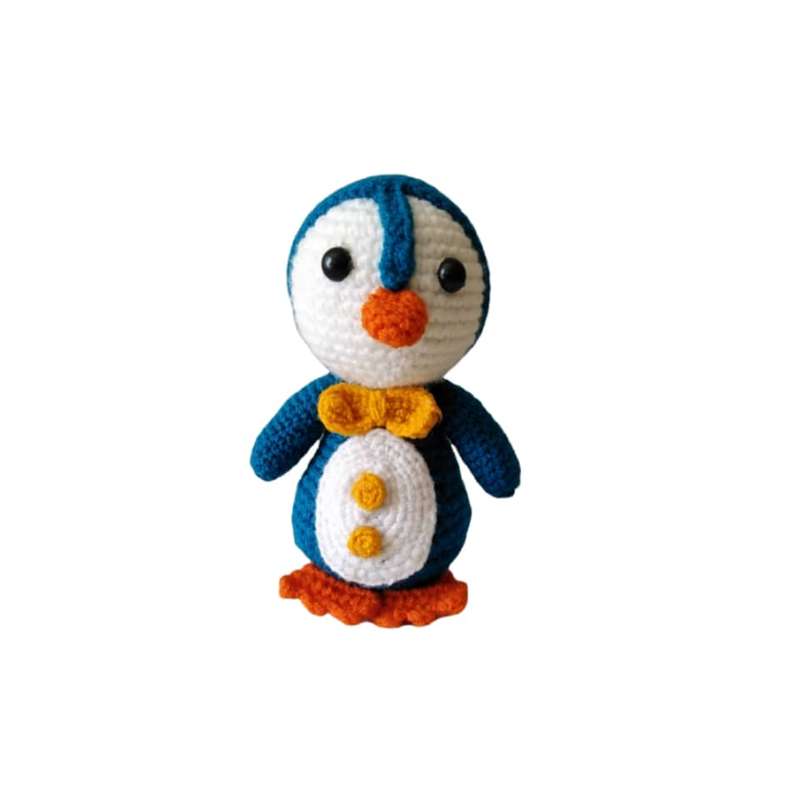 عروسک بافتنی مدل پنگوئن کد 002