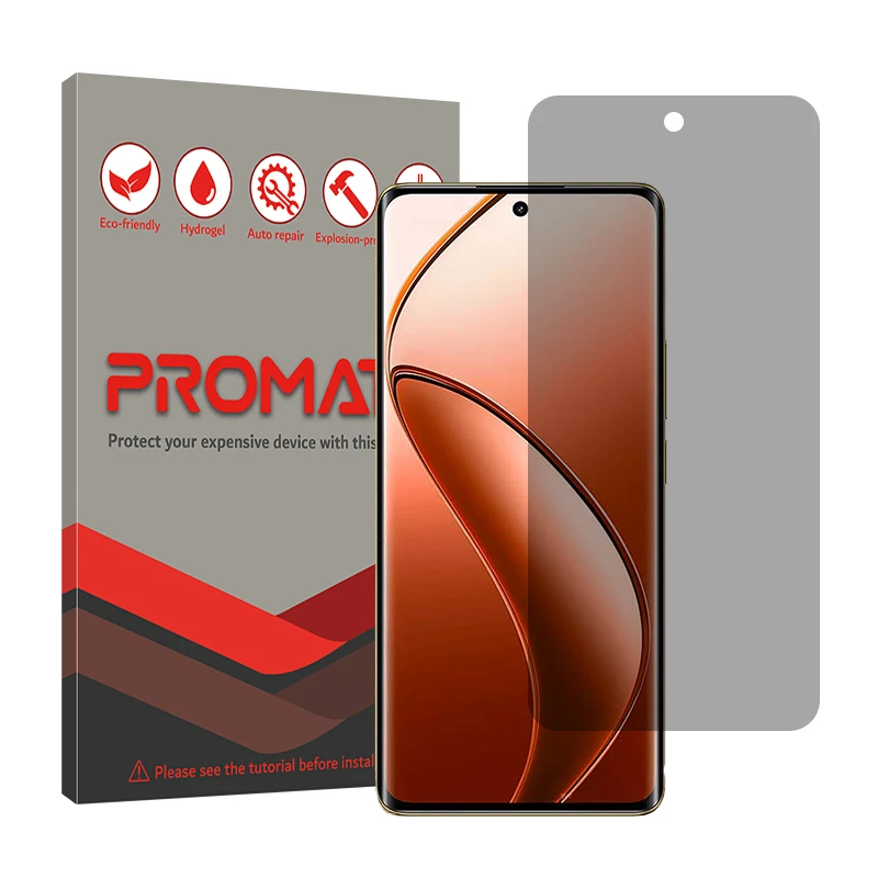 محافظ صفحه نمایش حریم شخصی پرومیت مدل Resistant مناسب برای گوشی موبایل ریلمی 12 Pro Plus