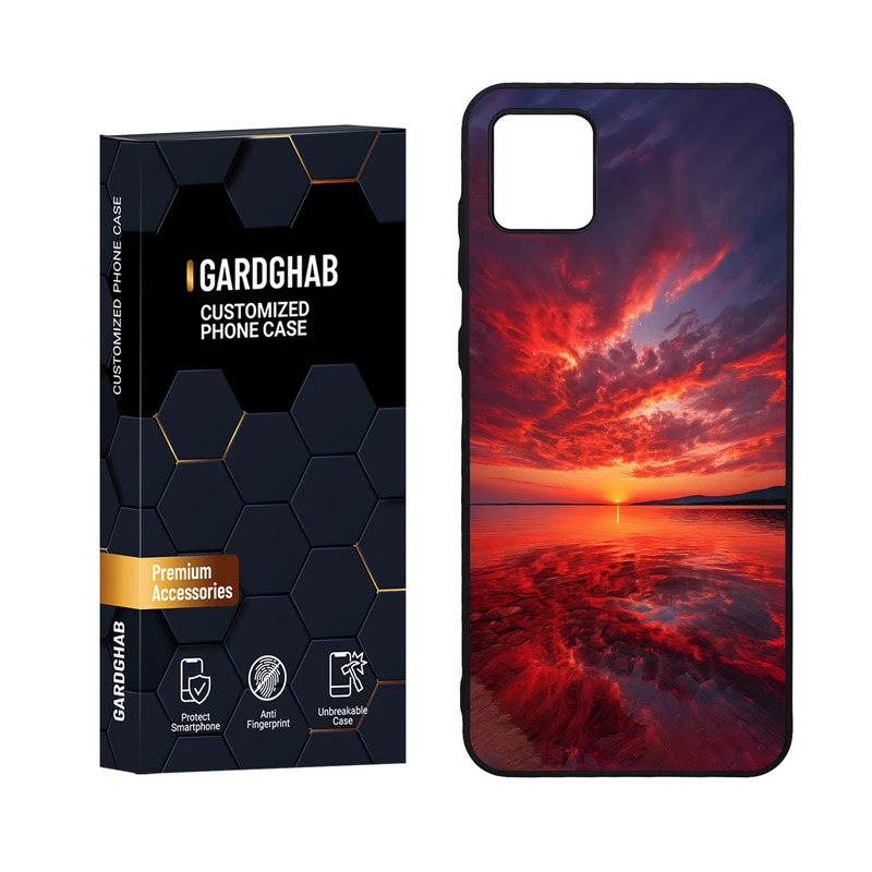 کاور گارد قاب مدل دورژله ای منظره و طبیعت مناسب برای گوشی موبایل سامسونگ Galaxy A04 4G