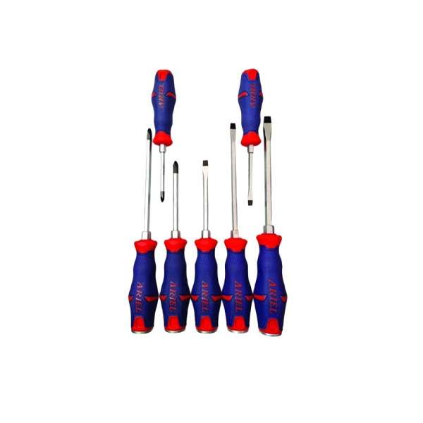 پیچ گوشتی ضربه خور آریل مدل PGZ0710 بسته 7 عددی