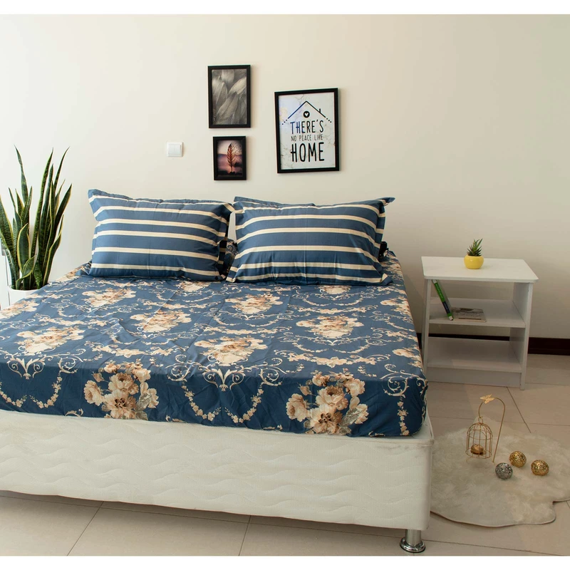 سرویس ملحفه بومرنگ مدل Jam-160 دونفره 3 تکه