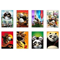 پوستر کارنیکا طرح پاندای کونگ‌فوکار Kung Fu Panda کد 27887 مجموعه 8 عددی