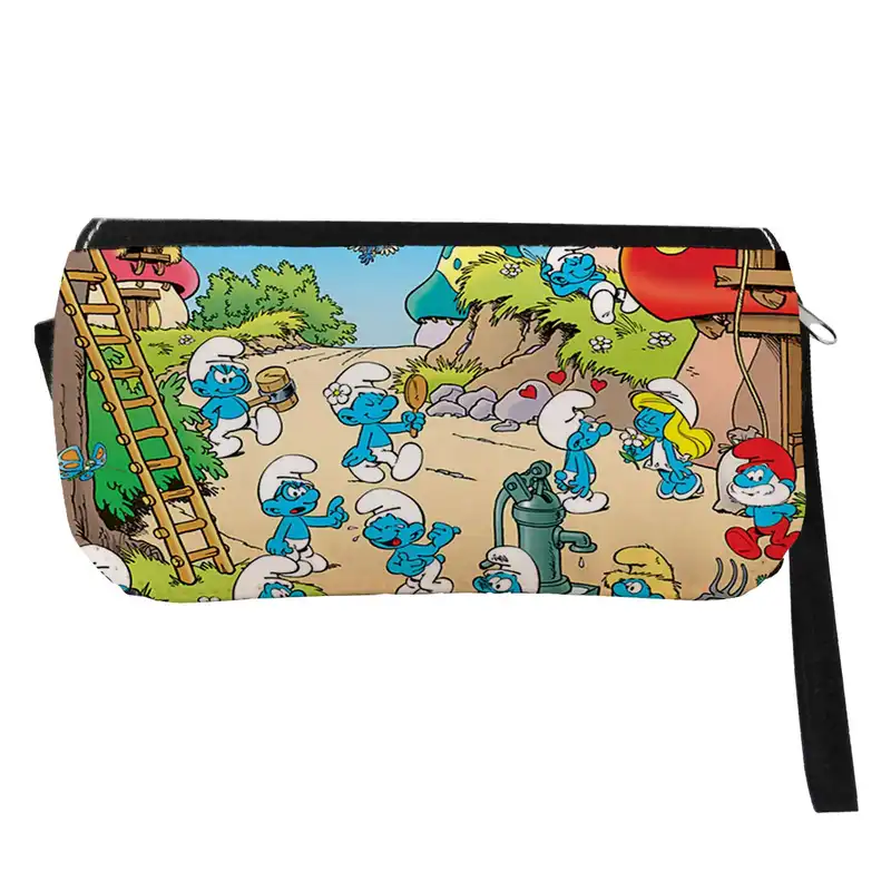 جامدادی مدل دوزیپ طرح انیمیشن اسمورفها کد NI1289