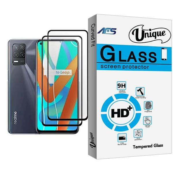 محافظ صفحه نمایش ای اف اس مدل Unique Glass MIX002 مناسب برای گوشی موبایل ریلمی V13 5G بسته دو عددی