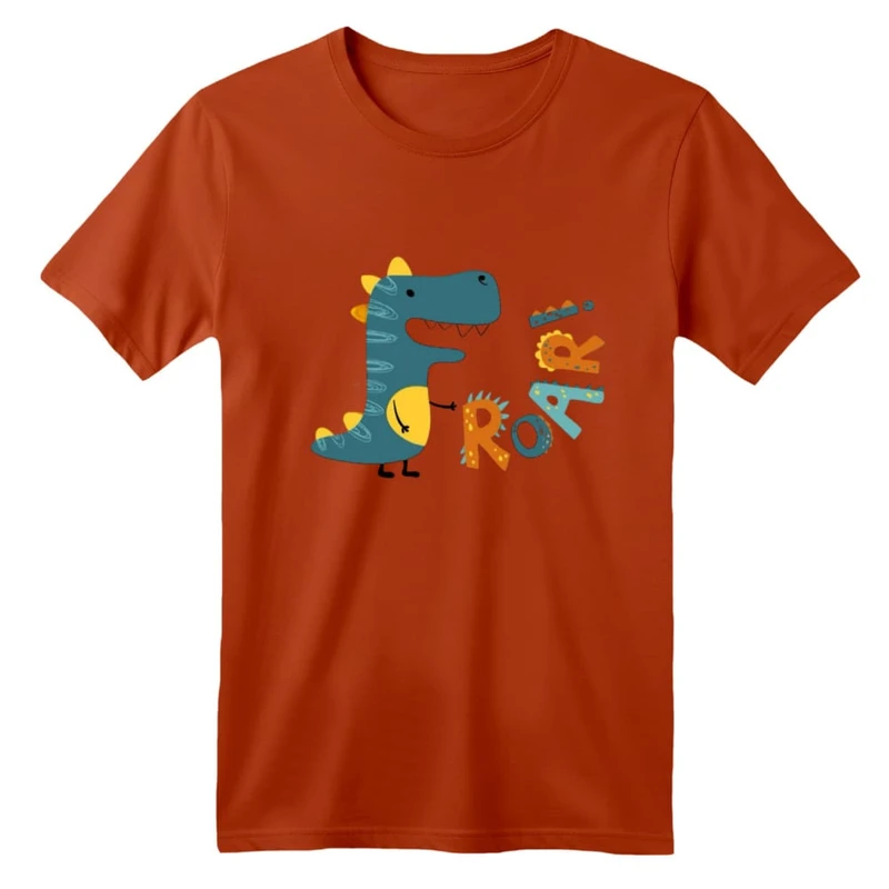 تی شرت آستین کوتاه بچگانه مدل دایناسور کد ۲۴