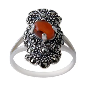    انگشتر نقره زنانه بازرگانی میلادی کد AW_316