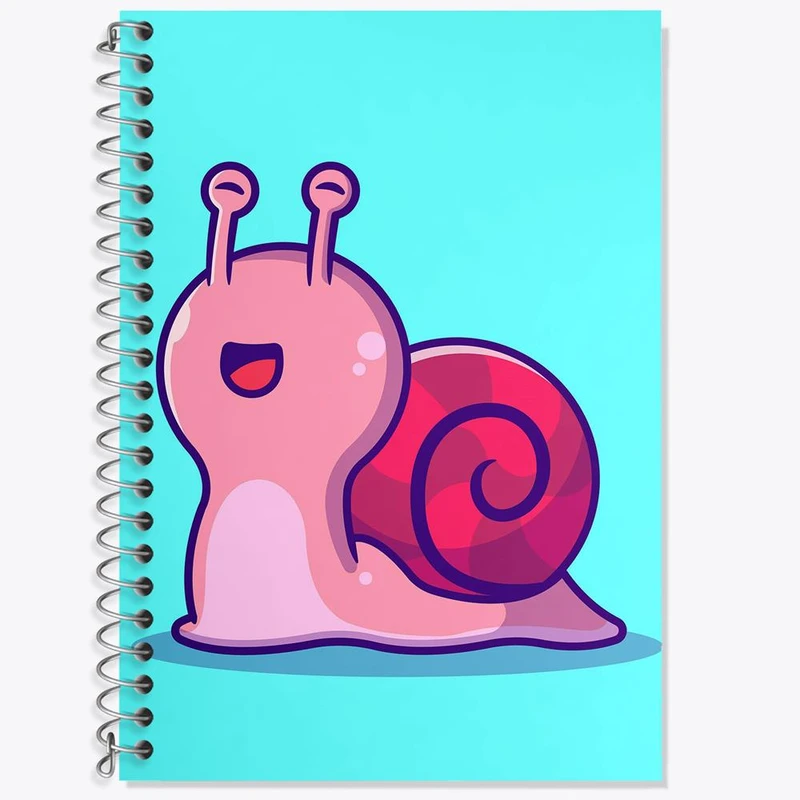 دفتر لغت 50 برگ خندالو مدل حلزون کد 25396