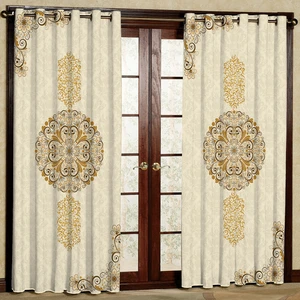 پرده مدل مخمل پانچی کد 1809T2 سایز 200x140 سانتی متر