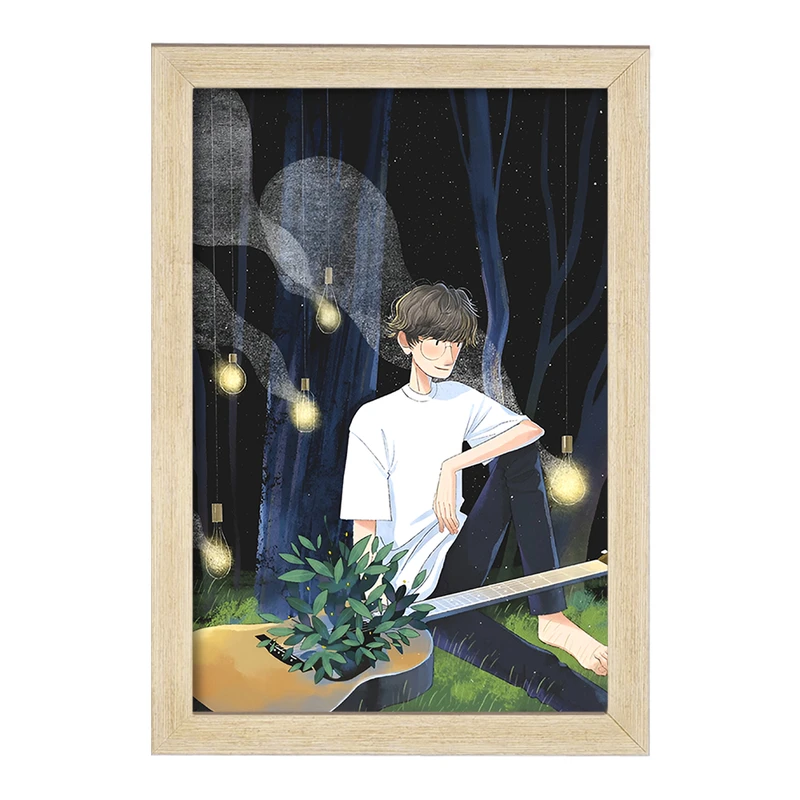 تابلو خندالو مدل پسر نوازنده گیتار کد F9337