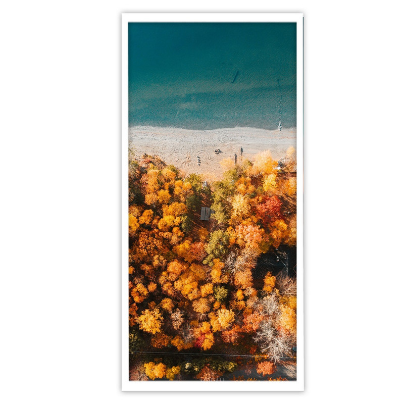 تابلو بکلیت طرح منظره پاییز و دریا مدل W-S3708
