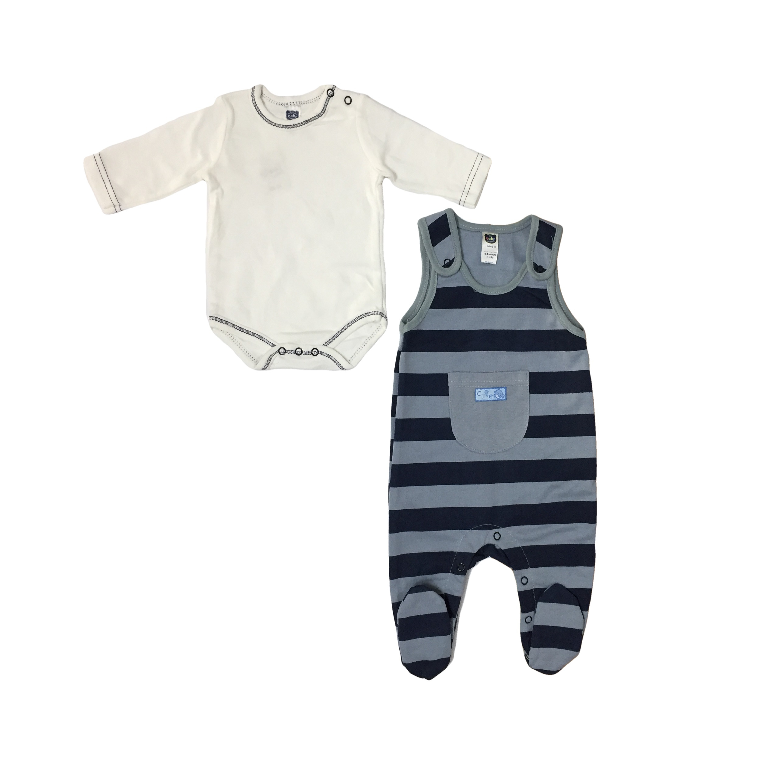 ست بادی و سرهمی نوزاد مدل TE4