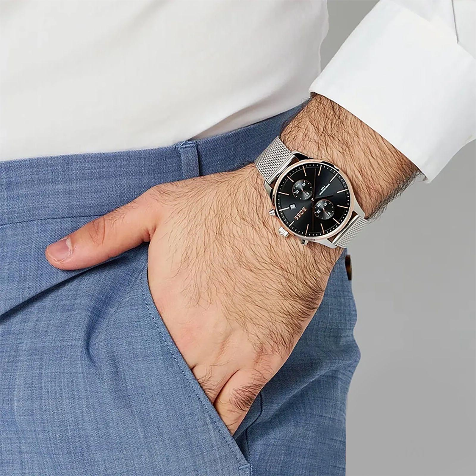 ساعت مچی عقربه‌ای کوارتز مردانه هوگو باس مدل b1513805 -  - 7