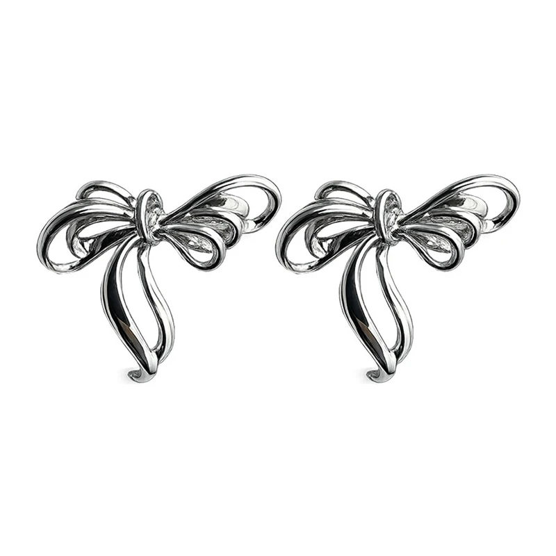 گوشواره میخی زنانه مدل پاپیون کد 1211