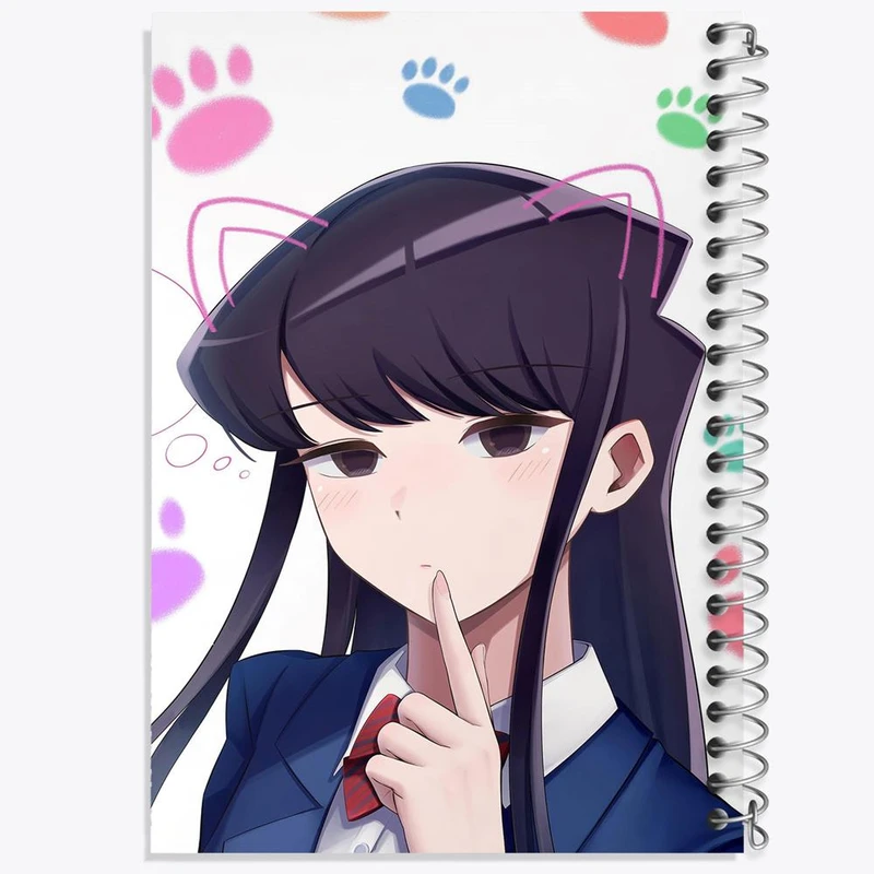 دفتر ژورنال نویسی 50 برگ خندالو مدل نقطه ای طرح انیمه کومی سان کد 16088