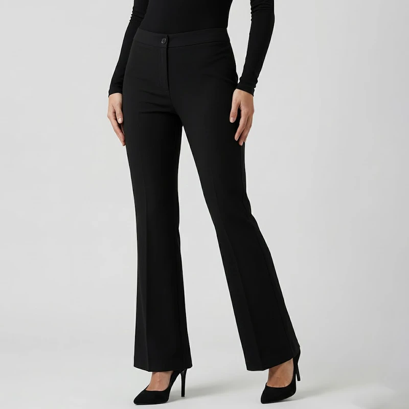 شلوار دم پا گشاد زنانه مدل پشت کش کد G76