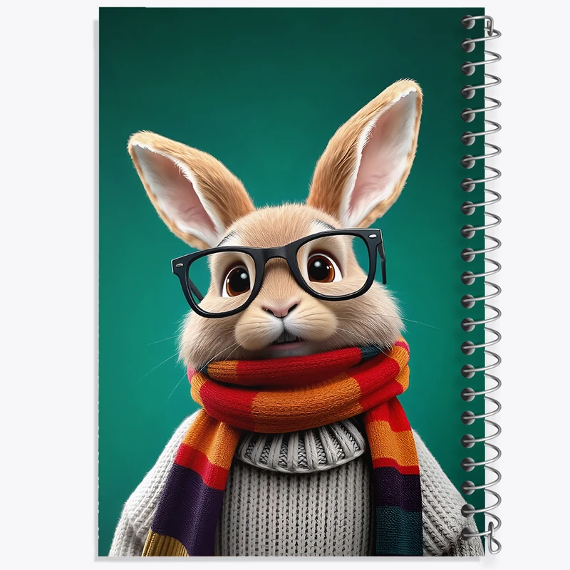 دفتر مشق 100 برگ خندالو طرح خرگوش کیوت کد N5051