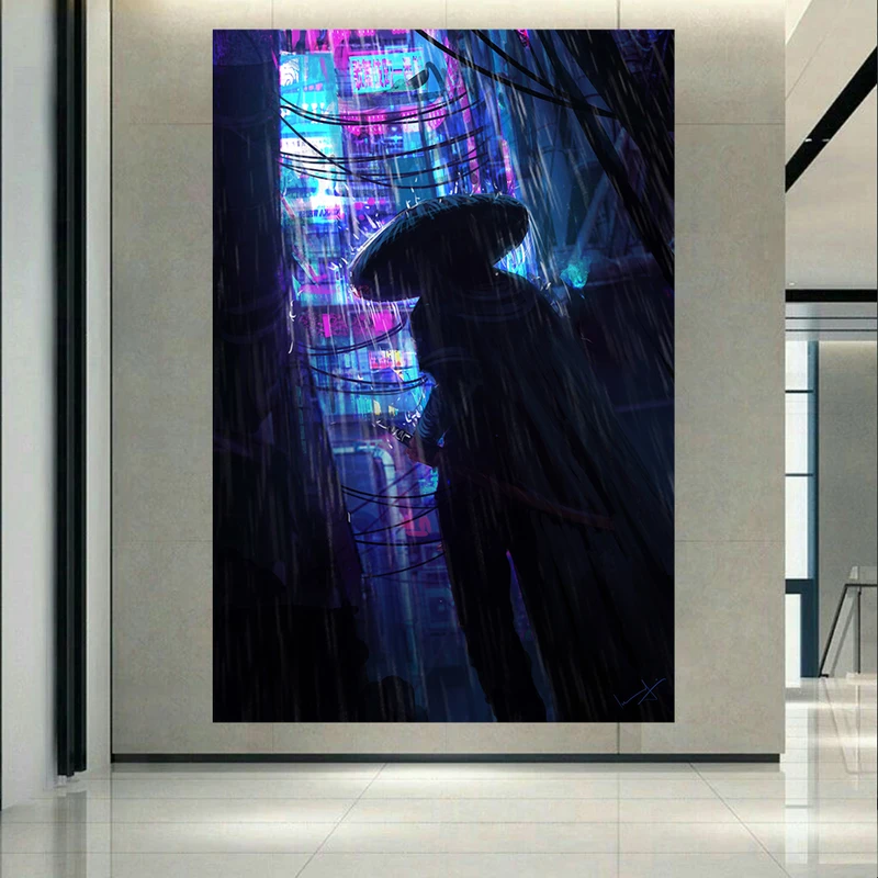 تابلو بوم طرح گیم مدل Cyberpunk کد AR2052