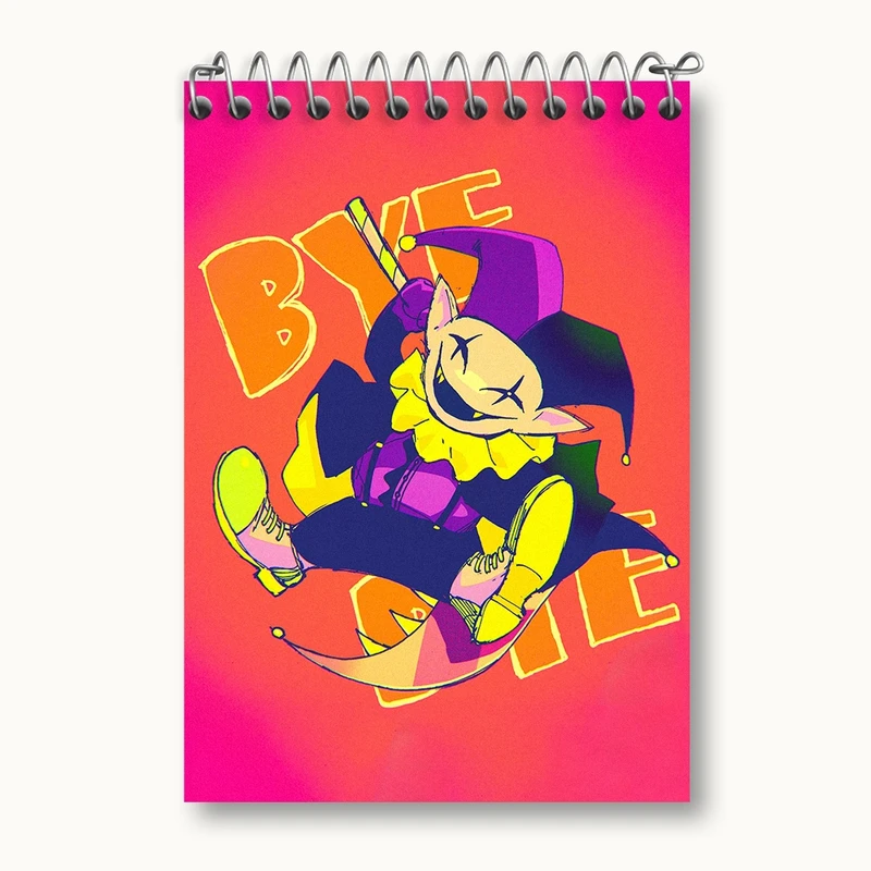 دفتر یادداشت 50 برگ خندالو مدل بازی آندرتیل (Undertale) کد 31761