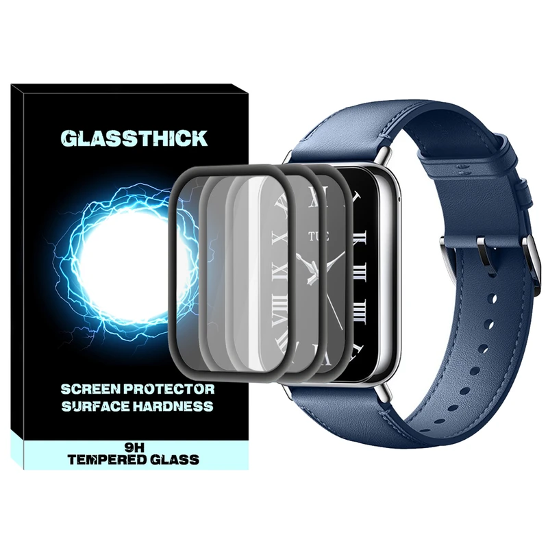 محافظ صفحه نمایش نانو گلستیک مدل Pmma-GL مناسب برای ساعت هوشمند شیائومی Mi Band 8 Pro بسته سه عددی