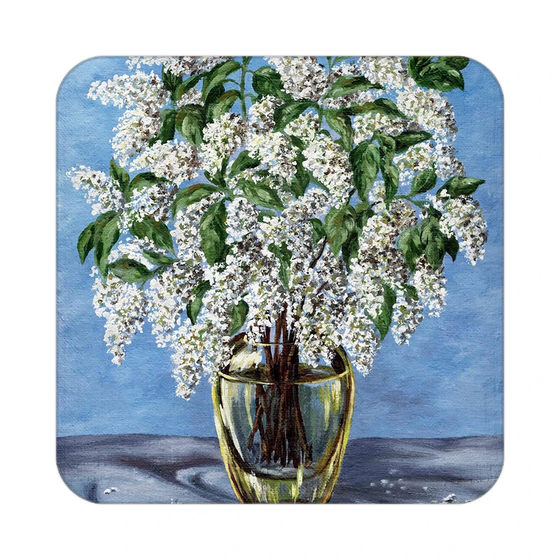 زیر لیوانی کاکتی طرح نقاشی رنگ روغن مدل mg10636