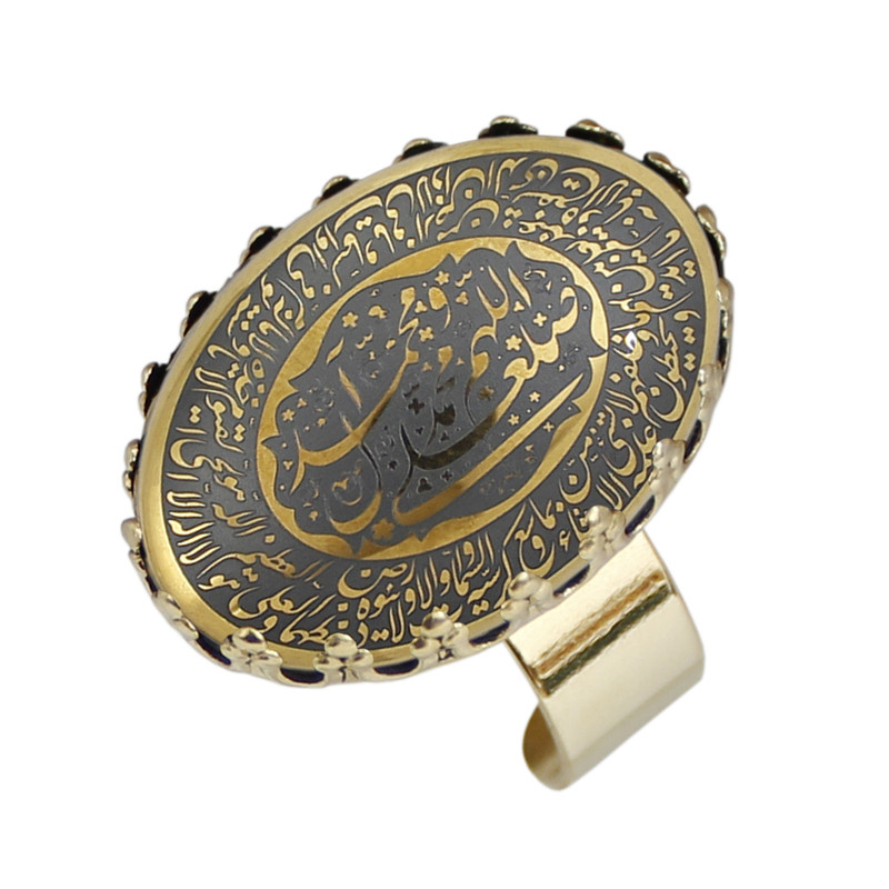 انگشتر زنانه مدل حدید صلوات و آیةالکرسی کد 2687