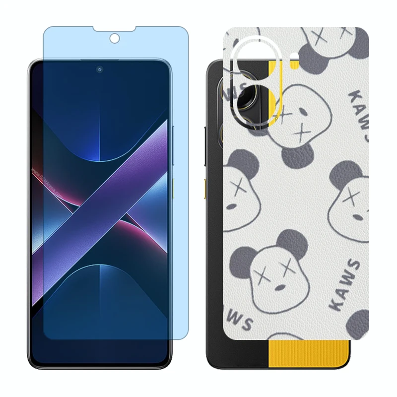 محافظ صفحه نمایش آنتی بلو گلس مدل Together مناسب برای گوشی موبایل شیائومی Poco X7 Pro به همراه برچسب پوششی پشت گوشی