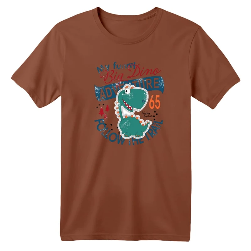 تی شرت آستین کوتاه بچگانه مدل دایناسور کد ۳۱