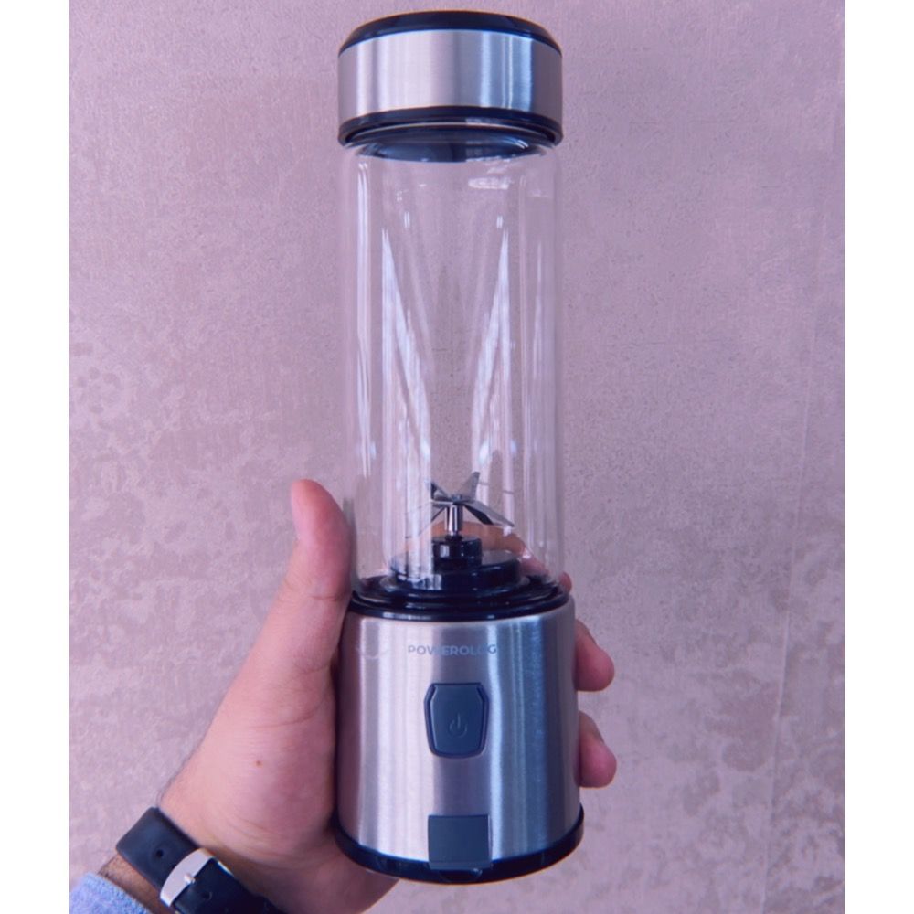 شیکر پاورولوجی مدل شارژی کد 126W Portable گنجایش 0.45 لیتر -  - 18