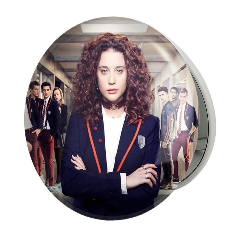 آینه جیبی خندالو طرح سریال نخبه Eliteمدل تاشو کد 26056 