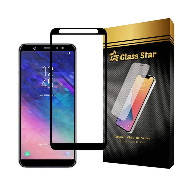 محافظ صفحه نمایش گلس استار مدل FULSLGS مناسب برای گوشی موبایل سامسونگ Galaxy A7 2018 / J4 Plus / J4 Core