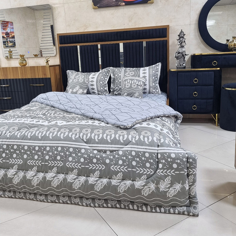 سرویس روتختی مدل نخ کتان 2 نفره 6 تکه