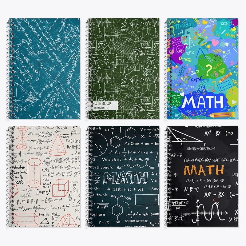 دفتر زبان 50 برگ خندالو مدل دو خط طرح ریاضی کد 89 مجموعه 6 عددی