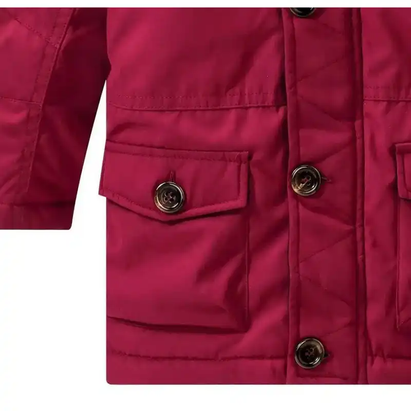 کاپشن پسرانه ارنستیگنس فمیلی مدل کلاه خزدار