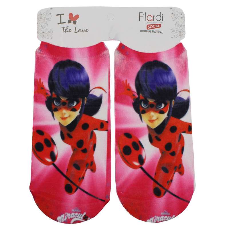 جوراب دخترانه مدل دختر کفشدوزکی کد 02-1