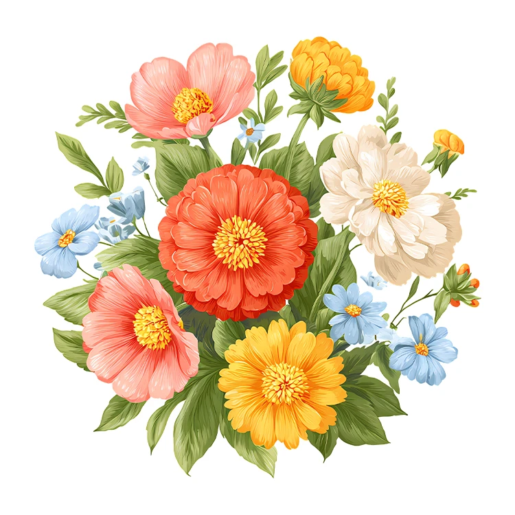 استیکر پارچه و لباس پاد آفرین مدل کارتونی طرح گل کد S6029