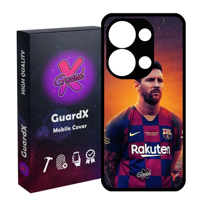 کاور گارد ایکس طرح Messi مدل Glass10123 مناسب برای گوشی موبایل شیائومی Redmi Note 13 Pro 4G / Poco M6 Pro 4G